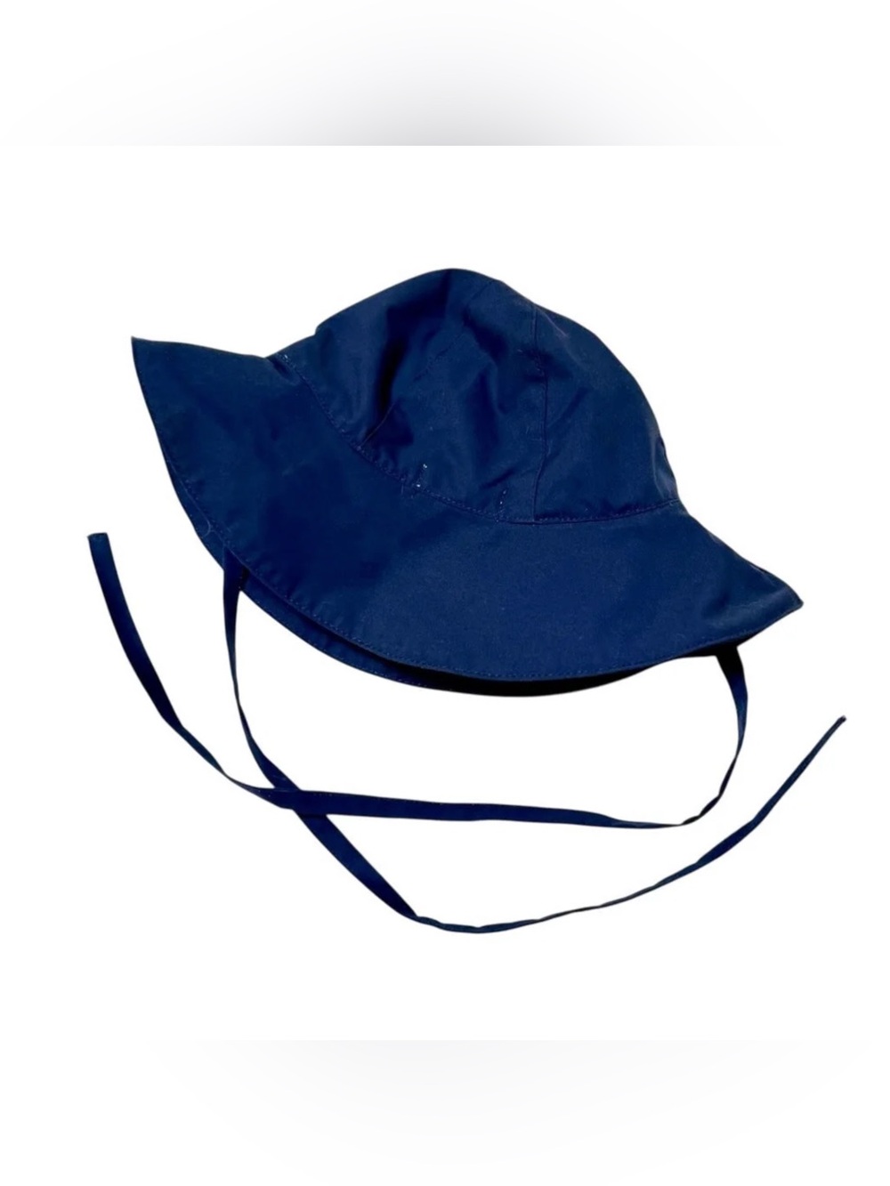 Blue Baby Sun Hat with Chin Ties Size 18-24M